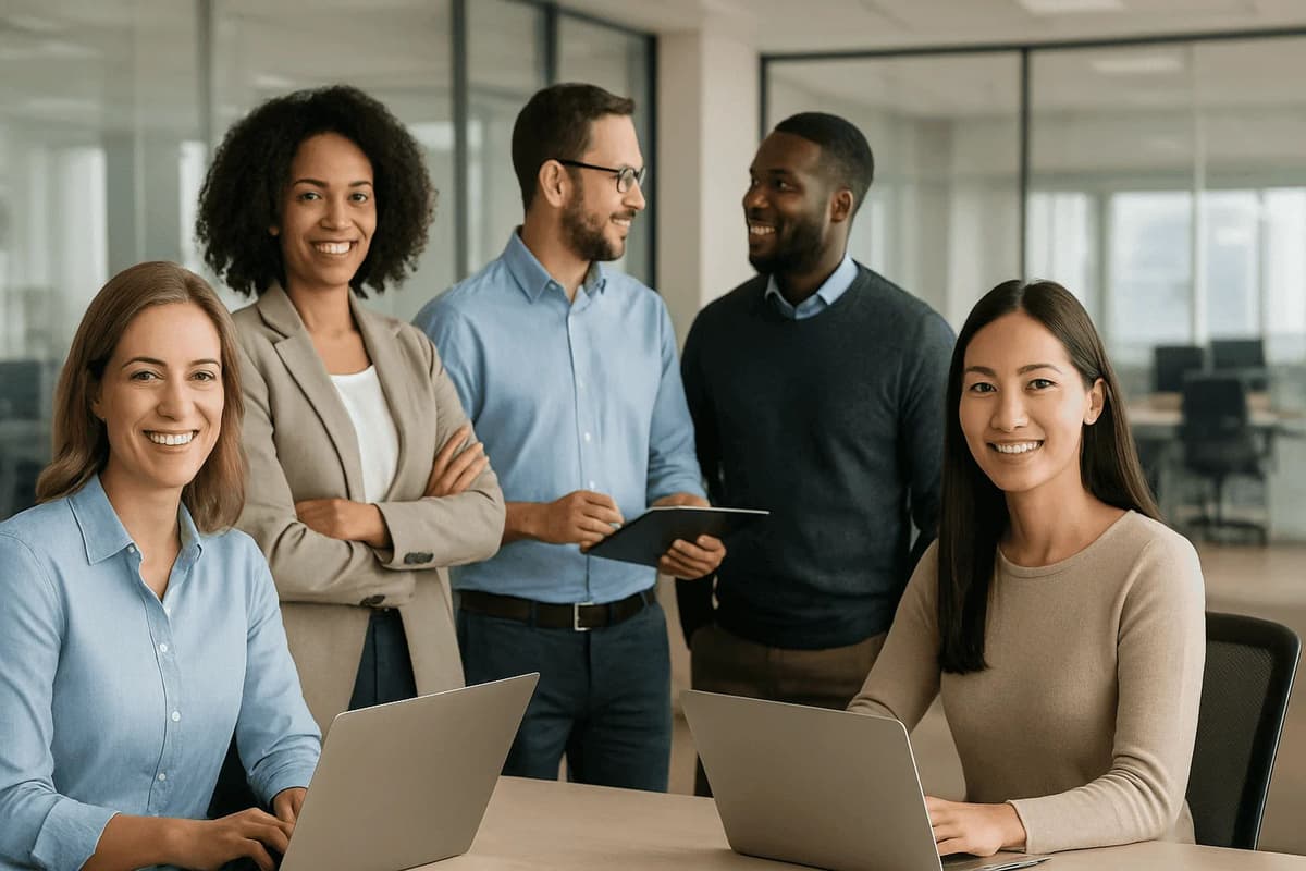 Xentovra team working in modern office environment